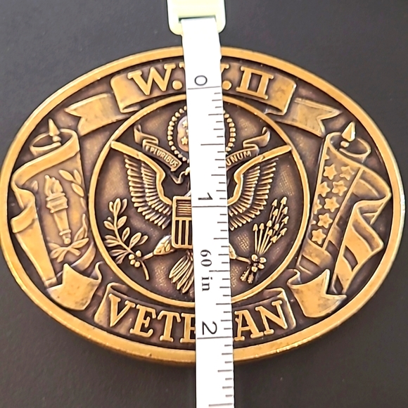Vintage 1970's W.W.II Belt Buckle - Picture 4 of 4